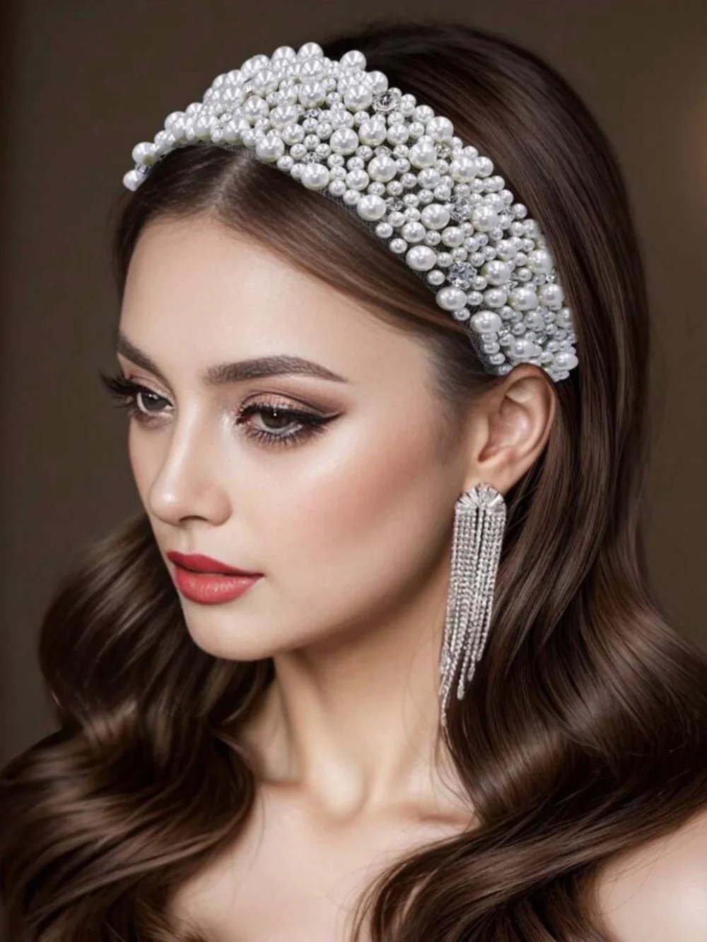 NWT ELEGANT FAUX PEARL HEADBAND LUXURIOUS ACCESSORY